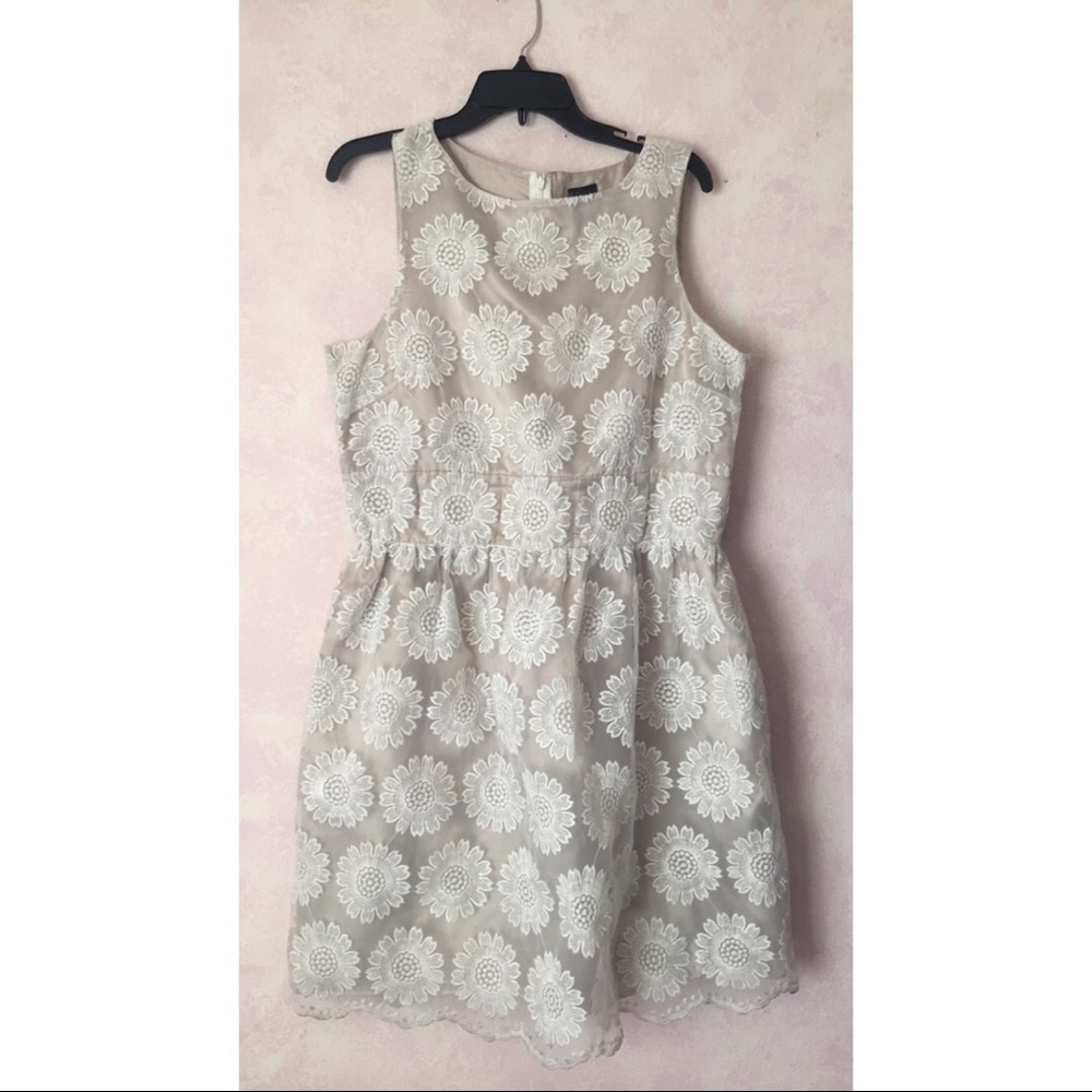 Gabby Skye Floral embroidered A-Line dress